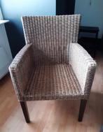 rieten stoel, Huis en Inrichting, Stoelen, Ophalen, Gebruikt, Bruin, Eén