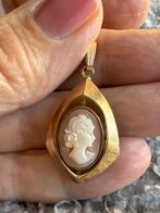 Vintage K&L Camee Hanger, Sieraden, Tassen en Uiterlijk, Antieke sieraden, Ophalen, Hanger, Verguld
