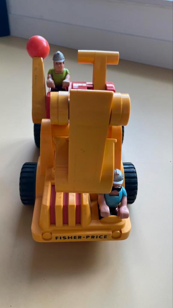 Vintage Fisher-Price 301 Husky Helper Shovel graafmachine, Kinderen en Baby's, Speelgoed | Fisher-Price, Gebruikt, Auto of Voertuig
