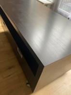 Ikea Besta TV Kast - Zwartbruin, Huis en Inrichting, Ophalen, Kunststof, 100 tot 150 cm, Zo goed als nieuw