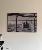 Foto Rotterdam, aluminium . Afmeting 135x90cm., Ophalen, Gebruikt, 125 cm of meer, Print