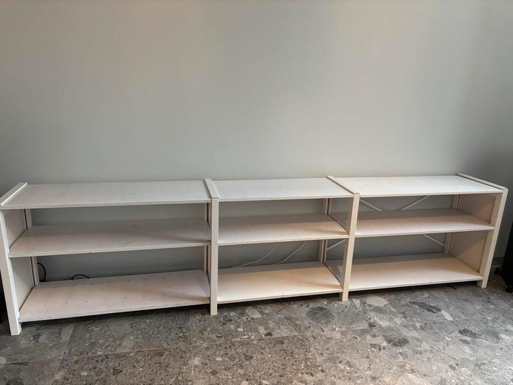 Lundia kast wit gelakt, 40 cm diep, in goede staat., Huis en Inrichting, Kasten | Boekenkasten, Gebruikt, 150 tot 200 cm, Minder dan 100 cm