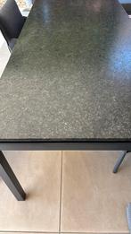 Tuintafel, hardstenen blad. 2.20 cm lang en 0.90 cm breed, Tuin en Terras, Tuintafels, Ophalen, Gebruikt, Rechthoekig, Overige materialen