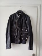 DOLCE&GABBANA JAS LEER ZWART MAAT 48 NIEUW, Ophalen, Dolce & Gabbana, Maat 48/50 (M), Zwart