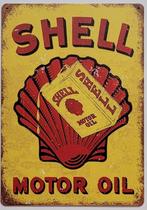 Shell motor oil reclamebord van metaal wandbord decoratie, Verzamelen, Reclamebord, Info@deconoord.nl, Deco Noord, Nieuw