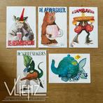 5 Kaarten Frits Müller Kinderpostzegelactie 1983 wenskaart, Ophalen of Verzenden, 1980 tot heden, Ongelopen
