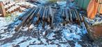 Rondhout palen - diverse lengtes rond 16 cm, Ophalen, Gebruikt, Palen, Hardhout