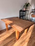 Uitschuifbare tafel mangohout, Ophalen, 50 tot 100 cm, Zo goed als nieuw, 150 tot 200 cm