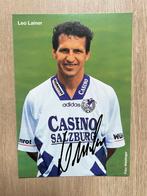 Fotokaart Leo Lainer (Casino Salzburg) ., Verzamelen, Sportartikelen en Voetbal, Ophalen of Verzenden, Nieuw, Buitenlandse clubs