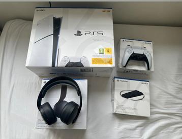 PS5 Slim Disc + Controller + stand ZGAN, Garantie beschikbaar voor biedingen