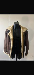 Leren Pilotenjas met Lammy Voering, Kleding | Heren, Jassen | Winter, Ophalen, Gedragen, Maat 52/54 (L), Bruin