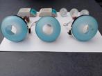 3 x Reggiani illuminazione plafond spots( Italiaans design), Huis en Inrichting, Ophalen of Verzenden, Zo goed als nieuw, Glas