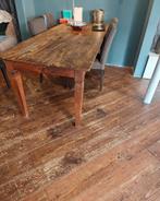 Robuuste houten eettafel, Antiek en Kunst, Antiek | Meubels | Tafels, Ophalen of Verzenden