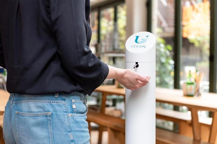 UClean - Desinfectiezuil met Voetpomp - Contactloos. NIEUW, Witgoed en Apparatuur, Persoonlijke-verzorgingsapparatuur, Nieuw, Hand- en Voetverzorging