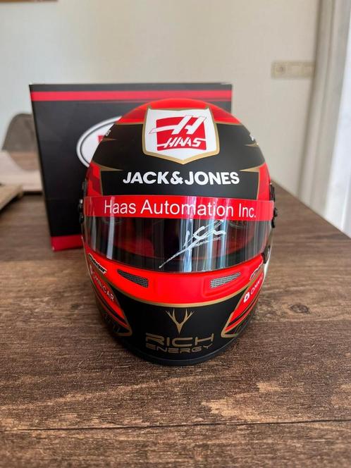 Gesigneerde F1 helm 1:2 Kevin Magnussen 2019, Verzamelen, Automerken, Motoren en Formule 1, Nieuw, Formule 1, Ophalen of Verzenden