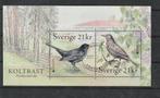 Zweden Blok 59 Vogels, Postzegels en Munten, Postzegels | Europa | Scandinavië, Ophalen of Verzenden, Zweden, Gestempeld