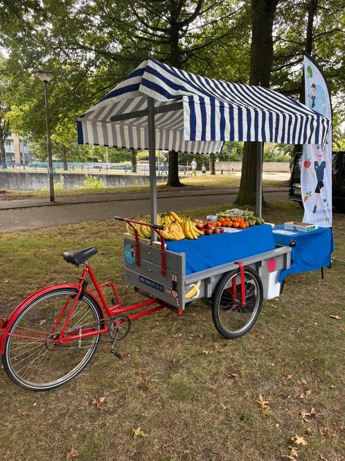 Bakfiets marktkraam, Fietsen en Brommers, Fietsen | Bakfietsen, Gebruikt, Overige merken, Goederen, Opvouwbaar, Ophalen