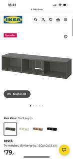 BESTA tv meubel nieuw + planken, Huis en Inrichting, Ophalen, Nieuw, 25 tot 50 cm, Minder dan 100 cm