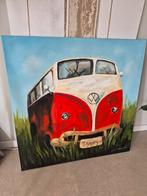 VW Bus Olieverf schilderij op canvas, Ophalen
