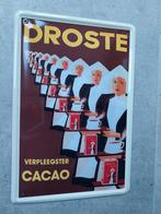 Vintage metalen reclamebord Droste  verpleegster cacao, Verzamelen, Ophalen of Verzenden, Reclamebord