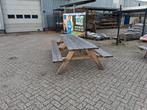 Picknicktafel buiten, Tuin en Terras, Ophalen of Verzenden, Rechthoekig, Hout, Inklapbaar