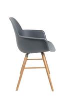 2 Stoelen Zuiver Albert Kuip dark grey donkergrijs, Huis en Inrichting, Fauteuils, Hout, Minder dan 75 cm, Ophalen of Verzenden