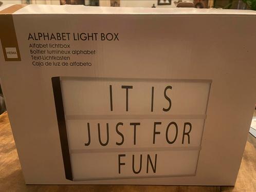 Nieuw Alfabet Lichtbox, letterbox, tekst lichtkast, Huis en Inrichting, Woonaccessoires | Tekstborden en Spreuken, Nieuw, Verzenden