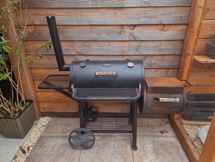 Aangepaste Taino offset smoker, Tuin en Terras, Buitenkeukens, Gebruikt, Vrijstaand, Ophalen