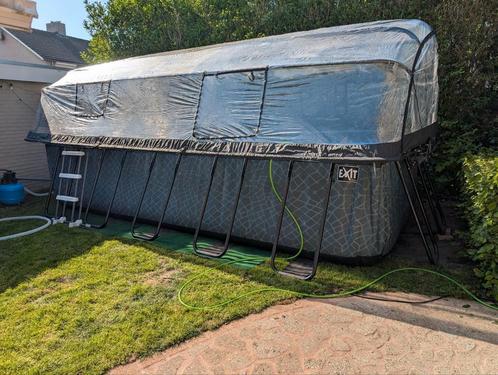 Zwembad Exit met warmtepomp, zandfilterpomp en overkapping!, Tuin en Terras, Zwembaden, 120 cm of meer, 400 cm of meer, 300 cm of meer