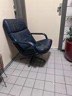 Artifort lederen draaistoel, Huis en Inrichting, Fauteuils, Ophalen, Gebruikt, 75 tot 100 cm, Metaal