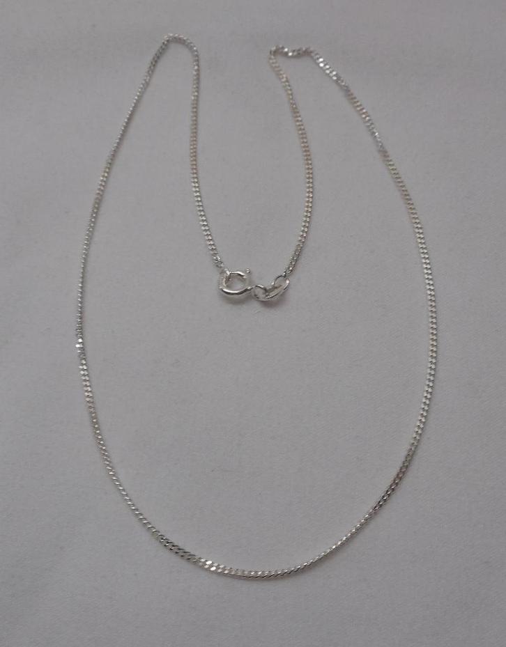 Zilveren kettinkje Friedrich Binder nr.197, Sieraden, Tassen en Uiterlijk, Kettingen, Zo goed als nieuw, Zilver, Zilver, Verzenden