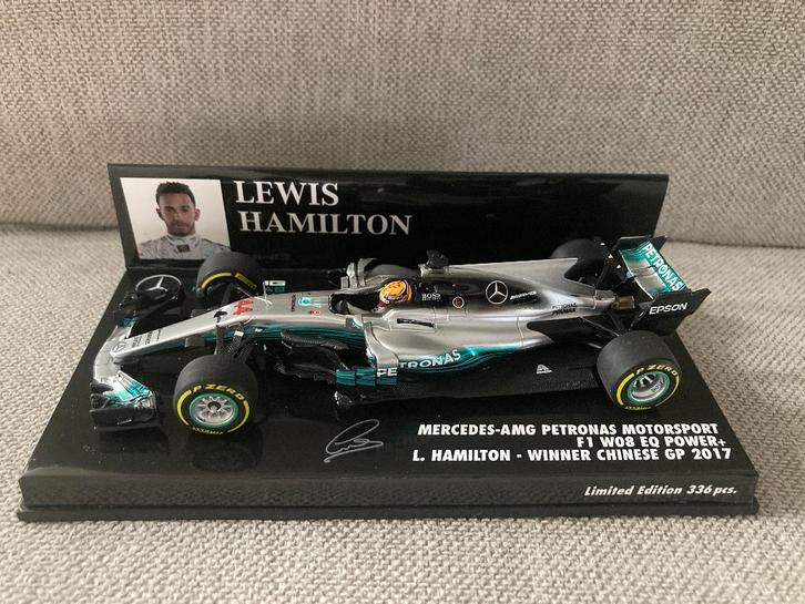 ✅ Lewis Hamilton 1:43 Winner Chinese GP 2017 Mercedes F1, Verzamelen, Automerken, Motoren en Formule 1, Nieuw, Formule 1, Ophalen of Verzenden