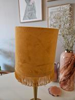 Gele Velvet Lampenkap, Huis en Inrichting, Lampen | Hanglampen, Ophalen, Vintage, Zo goed als nieuw, Stof