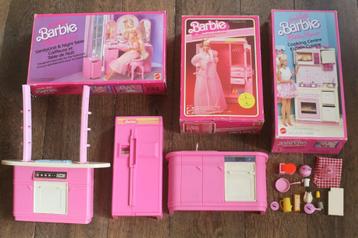 Lot Barbie meubels poppenhuis (jaren 70-80)  beschikbaar voor biedingen