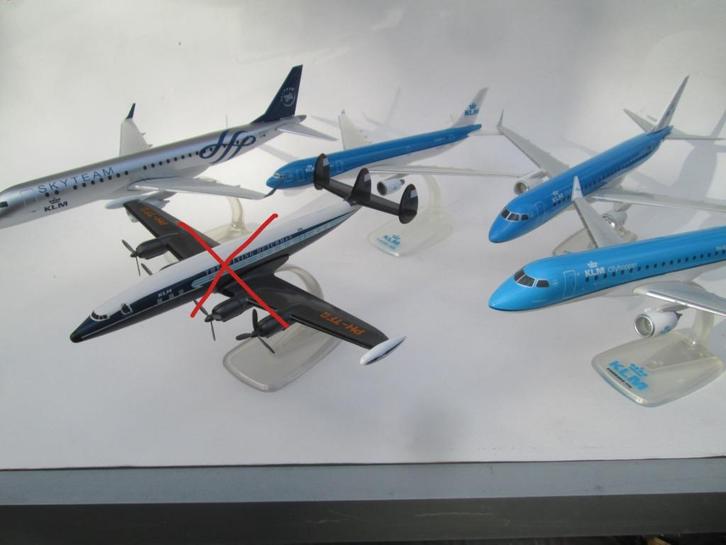 KLM A330-200/Embraer 175/190 Skyteam/777-300ER/Constellation, Verzamelen, Luchtvaart en Vliegtuigspotten, Nieuw, Schaalmodel, Ophalen of Verzenden