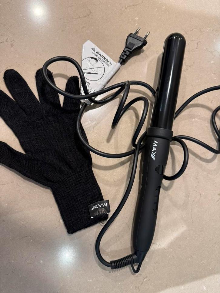 Max Pro Twist Krultang Zwart 32mm, Sieraden, Tassen en Uiterlijk, Uiterlijk | Haarverzorging, Nieuw, Krultang of Stijltang, Ophalen of Verzenden