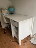 Bureau + bed met lade whitewash voor kinder- of tienerkamer, Ophalen, 85 tot 100 cm, Zo goed als nieuw, Matras