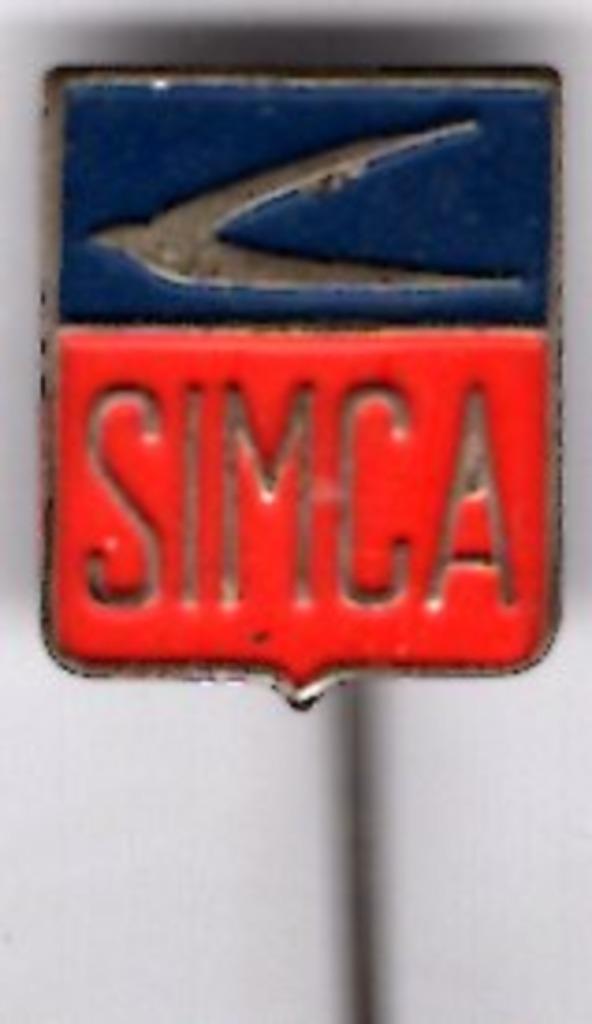 SIMCA zilverkleurig auto speldje ( C_256a ), Verzamelen, Speldjes, Pins en Buttons, Nieuw, Speldje of Pin, Transport, Verzenden