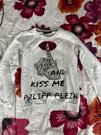 Philipp Plein trui – “Shut up and kiss me” – maat M, Ophalen, Zo goed als nieuw, Wit