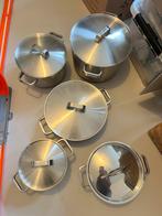 BK pannenset 5 delig, Huis en Inrichting, Keuken | Potten en Pannen, Ophalen, Gebruikt, Rvs, Pannenset