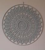 Mooie gehaakte grijze mandala 50 cm, Huis en Inrichting, Ophalen of Verzenden, Nieuw