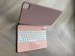 iPad Air 13/Pro 12.9 Bluetooth Magnetisch Toetsenbord Roze, 13 inch of meer, Bescherming voor- en achterkant, Ophalen of Verzenden