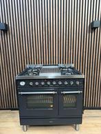 Nette staat Antraciet Boretti Fornuis 90cm (Gratis bezorgen), Witgoed en Apparatuur, Fornuizen, 5258sh, Ophalen of Verzenden, Zo goed als nieuw