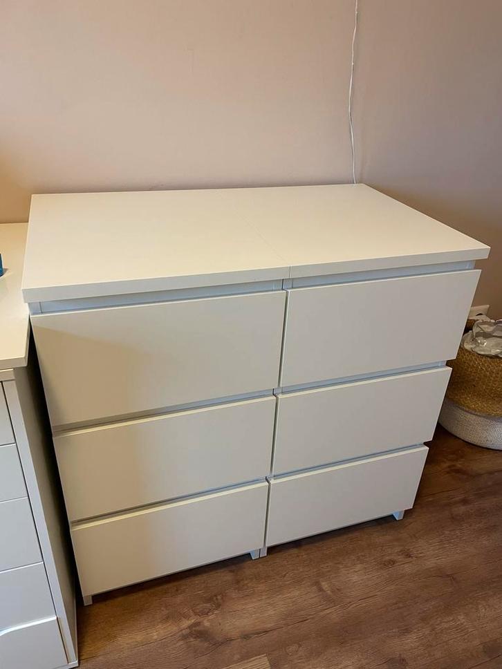 1x IKEA Malm ladekasten - 3 lades (1 is verkocht), Huis en Inrichting, Kasten | Dressoirs, Gebruikt, Minder dan 50 cm, 25 tot 50 cm