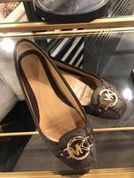 Elegante bruin - zwarte Michael kors ballerina mt 38 -8, Michael Kors, Zwart, Gedragen, Ballerina's