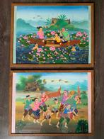 Schilderijen uit Thailand | Aziatische Kunst, Antiek en Kunst, Kunst | Niet-Westerse kunst, Ophalen of Verzenden