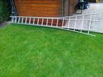 Schuifladder 2x14 treden, Doe-het-zelf en Verbouw, Ladders en Trappen, Ophalen, Zo goed als nieuw, Ladder, Opvouwbaar of Inschuifbaar
