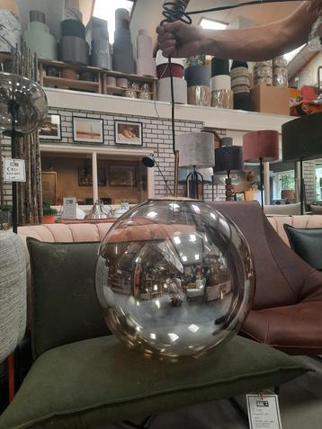 Ronde hanglamp Medina Light & Living antiek brons & amber beschikbaar voor biedingen