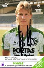 Handtekening, Voetbal Werder Bremen, Thomas Wolter, Ophalen of Verzenden, 1980 tot heden, Ongelopen, Sport en Spel
