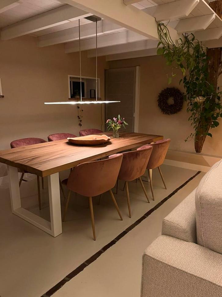 Eettafellamp Steinhauer. Hanglamp dimbaar halogeen, Huis en Inrichting, Lampen | Hanglampen, Gebruikt, Minder dan 50 cm, Glas